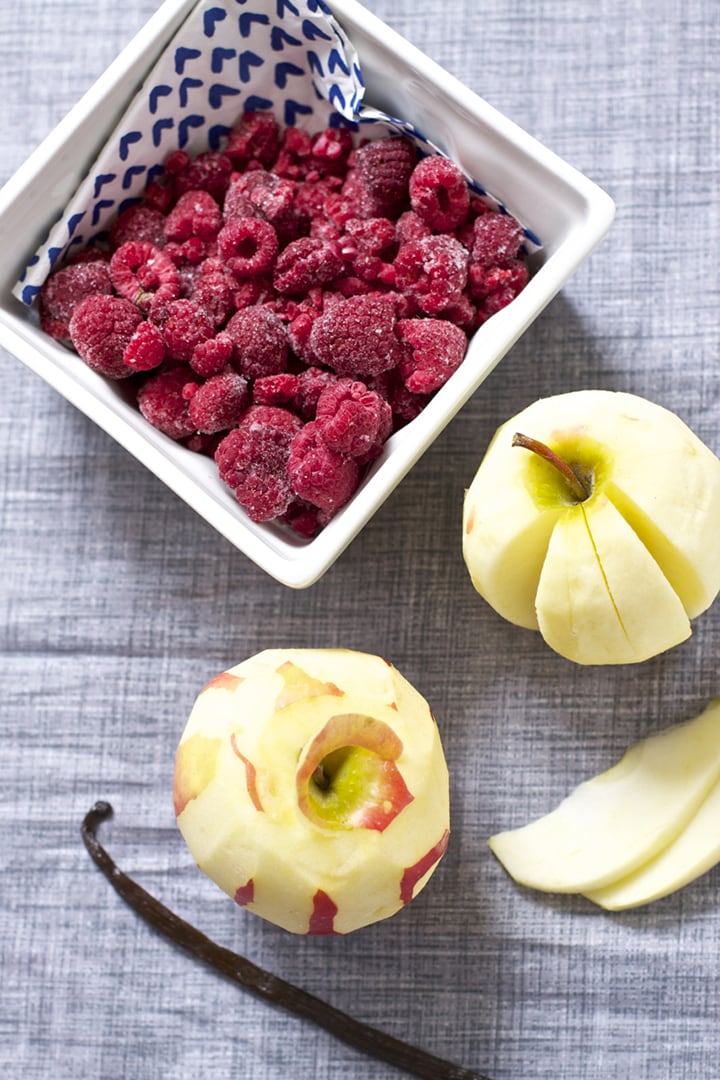Apple, Raspberry with Vanilla Baby Food Puree (Delicious!) - Baby Foode