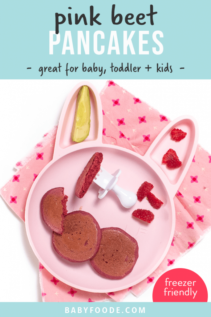 Perfect Fluffy Pink Beet Pancakes (made with yogurt!) (great for baby