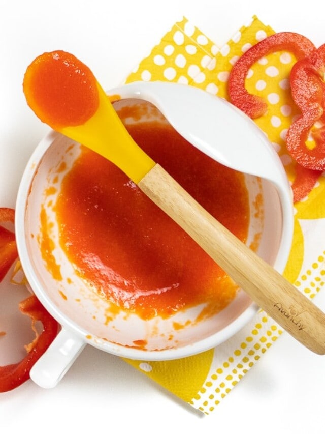 How to Make Red Pepper Baby Food Puree Baby Foode