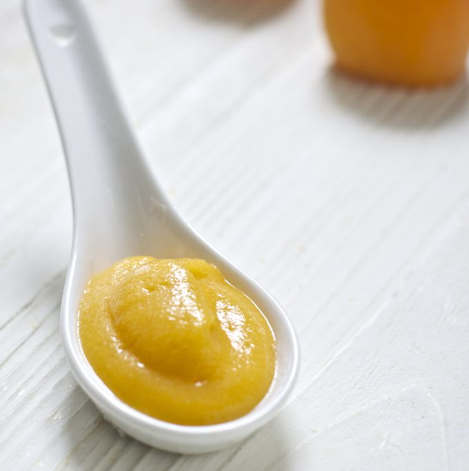 Apricot + Pear with Coconut Oil Baby Food Puree (Stage 1) Baby Foode