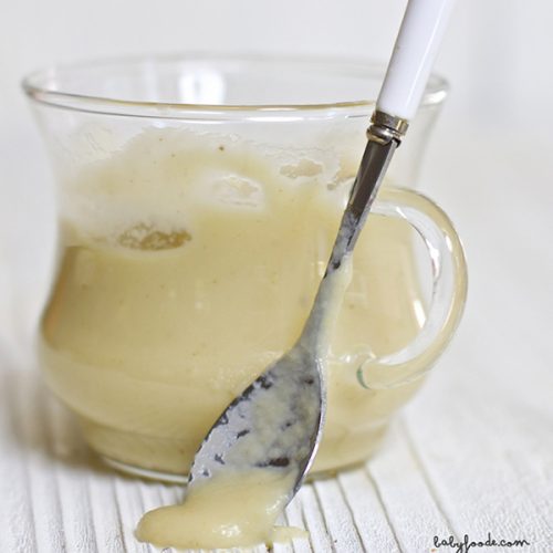 Apple + Coconut Milk Baby Food Puree (stage 1) Baby Foode