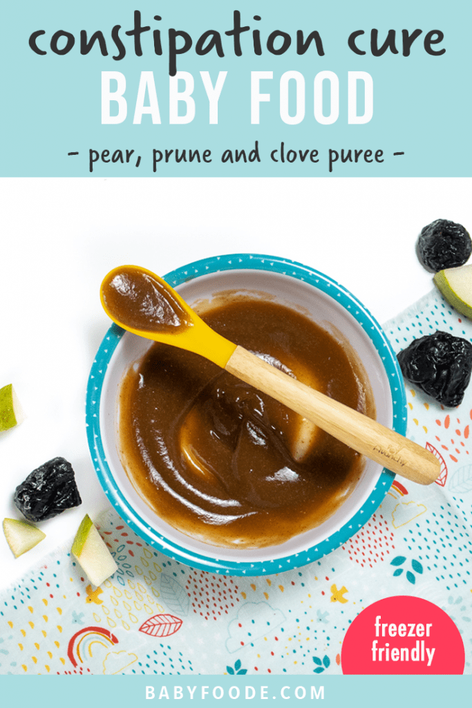 Pears + Prunes + Cloves Baby Puree (Constipation Cure) Baby Foode