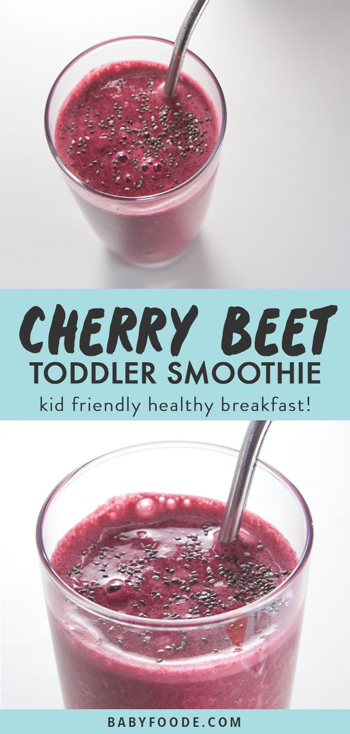 Cherry Beet Smoothie (Dairy Free + Kid Friendly) Baby Foode