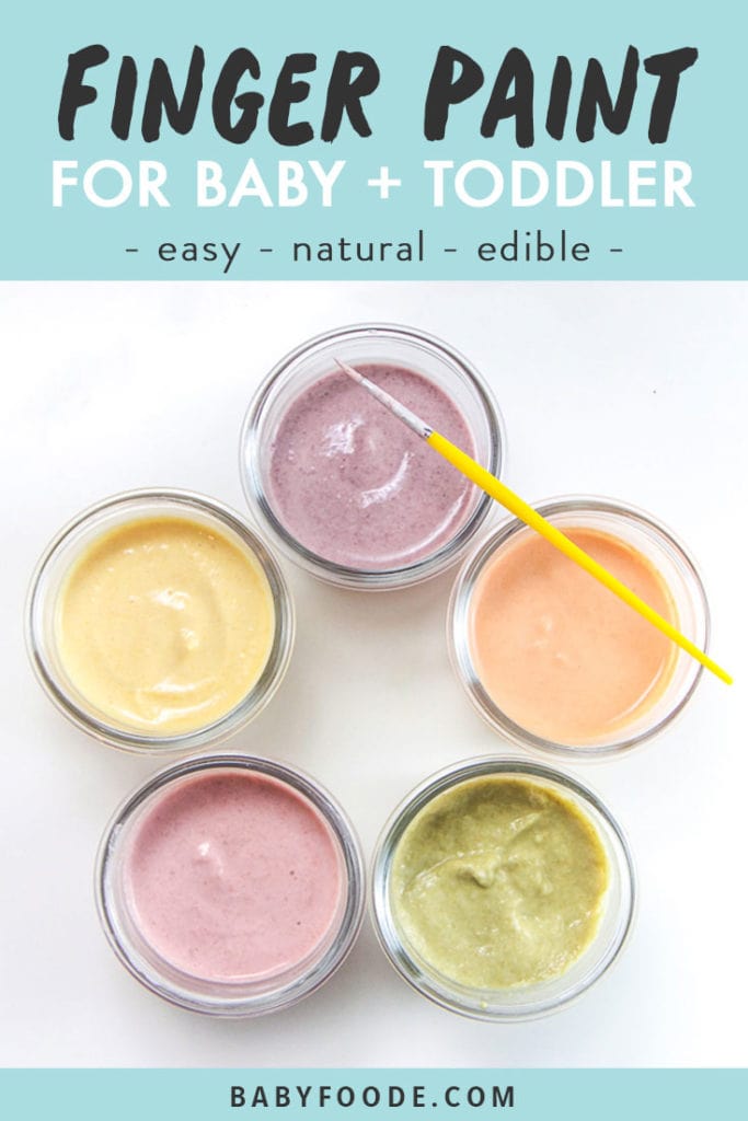 Easy, Natural (and Edible!) Finger Paint for Baby Baby Foode