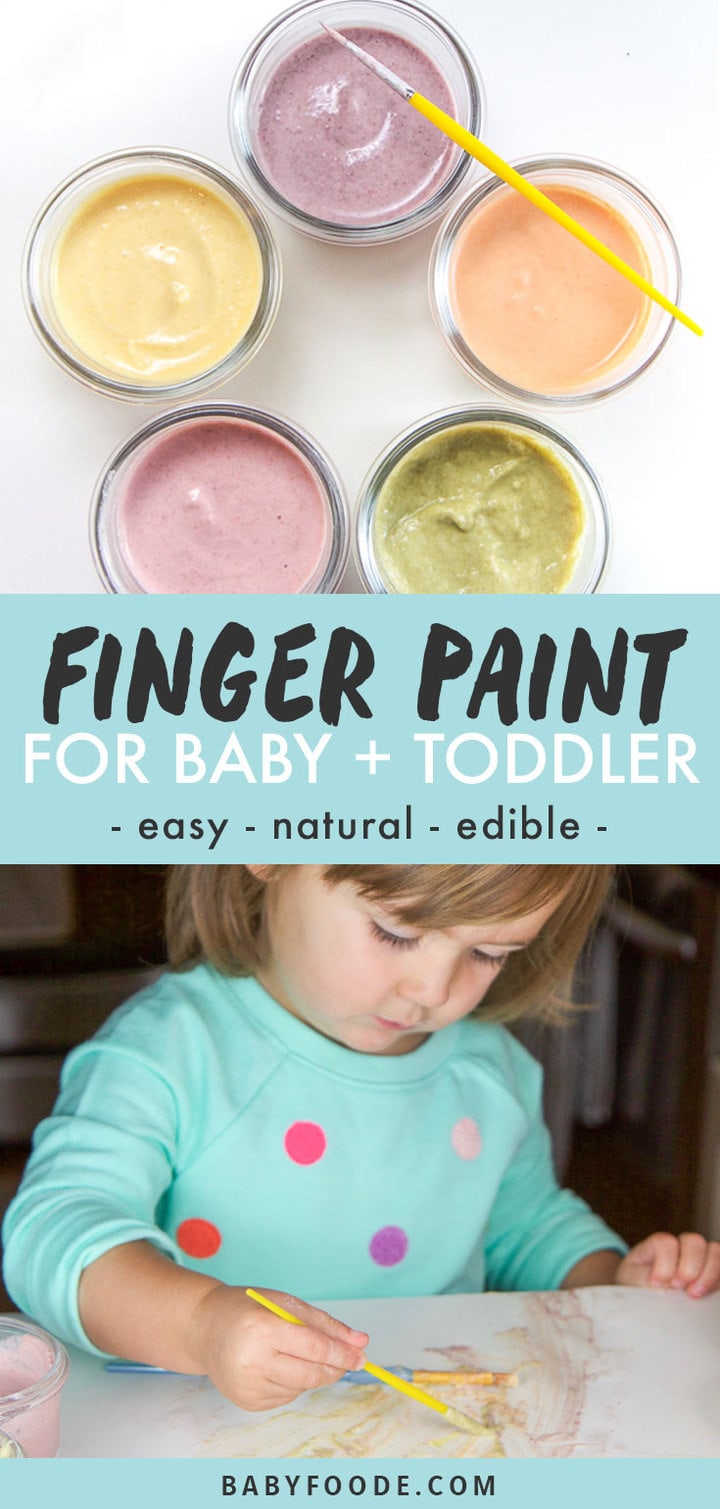 Easy, Natural (and Edible!) Finger Paint for Baby Baby Foode
