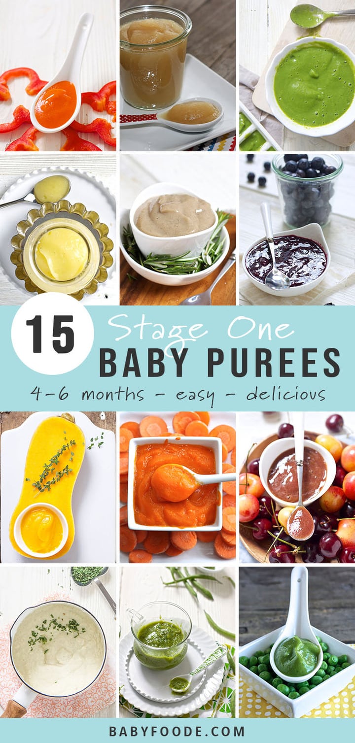 15 Stage One Baby Food Purees (4-6 Months) - Baby Foode