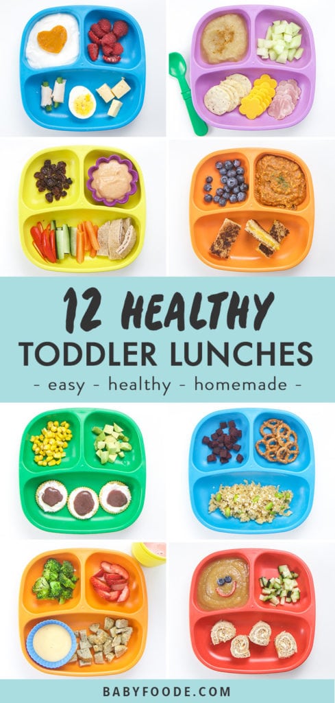 Pinterest image for healthy toddler lunch ideas