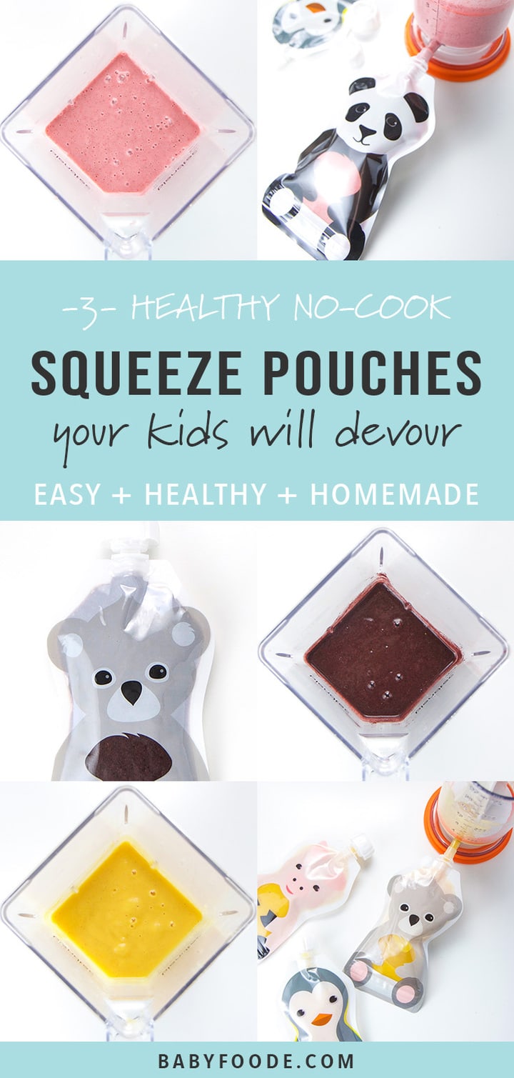 3 NoCook Toddler Squeeze Pouch Recipes Baby Foode
