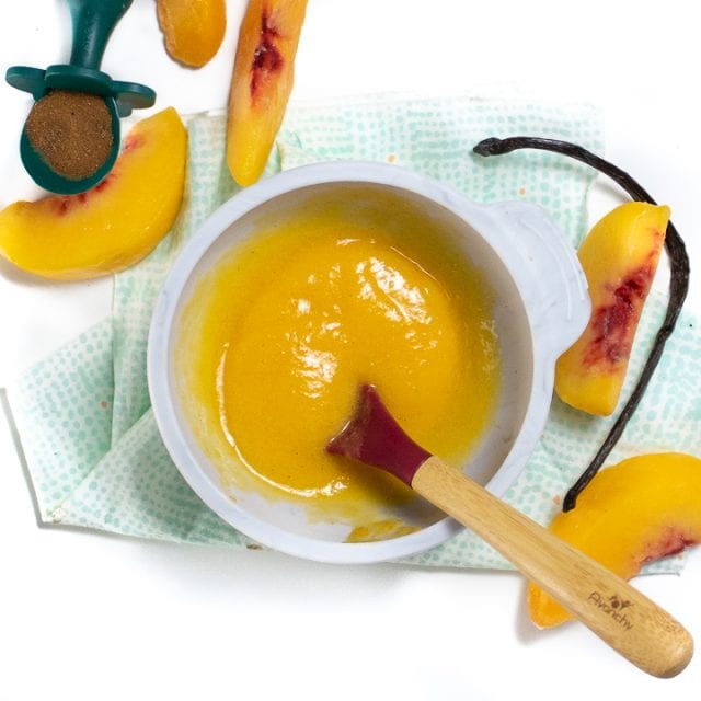 Peach Baby Puree (4+ Months Stage 1) Baby Foode