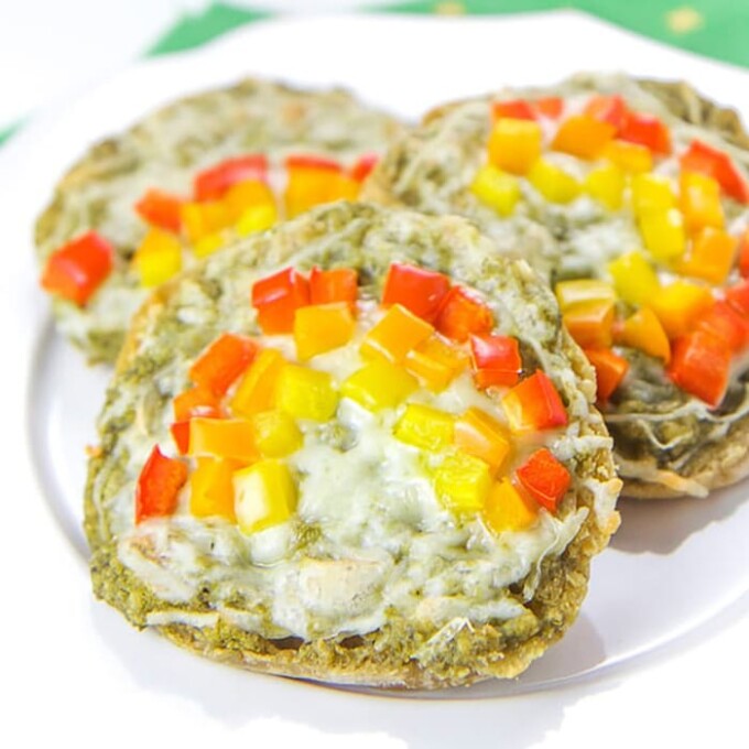 Pesto Rainbow Pizza for Toddler + Kids Baby Foode