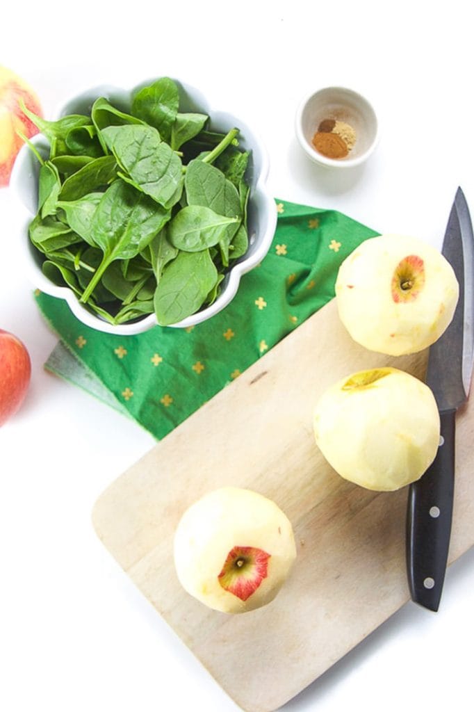 Spinach Apple Baby Puree (rich in iron) Baby Foode