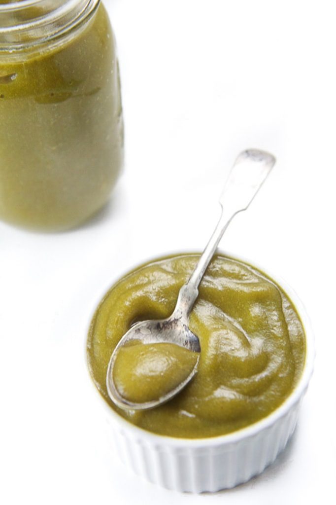 Spinach Apple Baby Puree (rich in iron) - Baby Foode