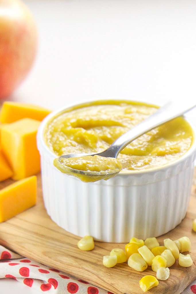 Sweet Corn, Squash + Apple Baby Food Puree Baby Foode