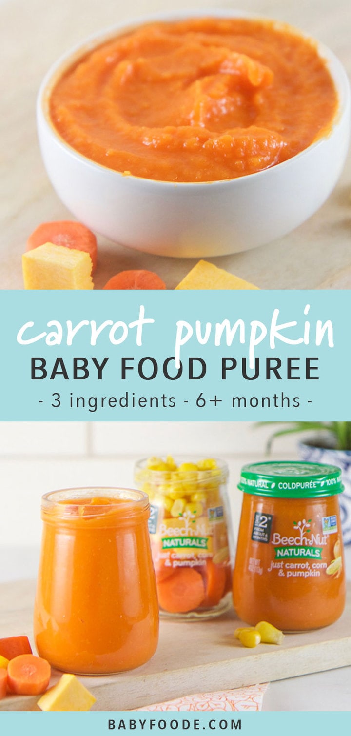 Carrot, Corn & Pumpkin Baby Food Puree Baby Foode