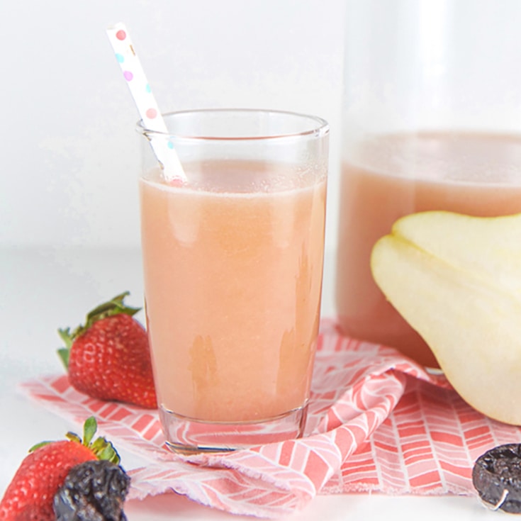 Homemade Constipation Juice for Toddlers + Kids (that they will love to