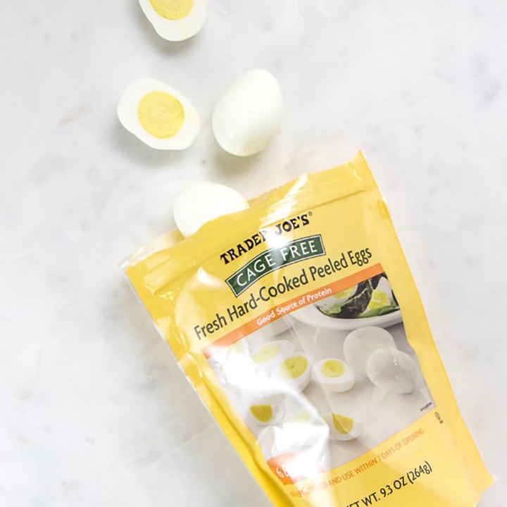 hard boiled eggs is a great healthy snack option.