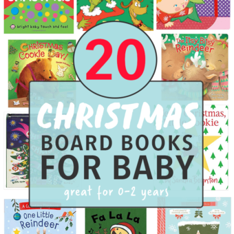 20 Christmas board books for baby.