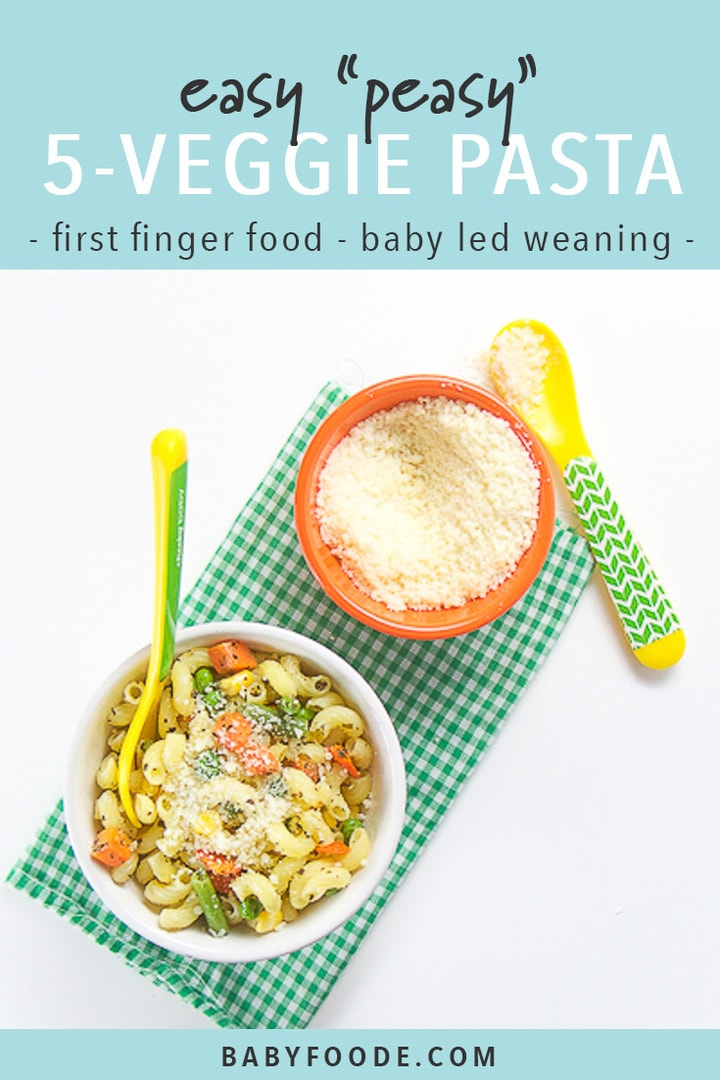 EasyPeasy 5 Veggie Pasta for Baby + Toddler Baby Foode