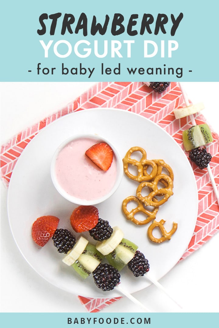 Healthy Strawberry Yogurt Dip (Baby & Toddler) Baby Foode