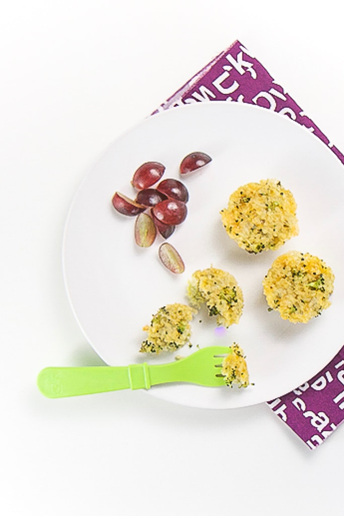 Cheesy Broccoli Quinoa Bites for Toddler (easy lunch idea!) Baby Foode