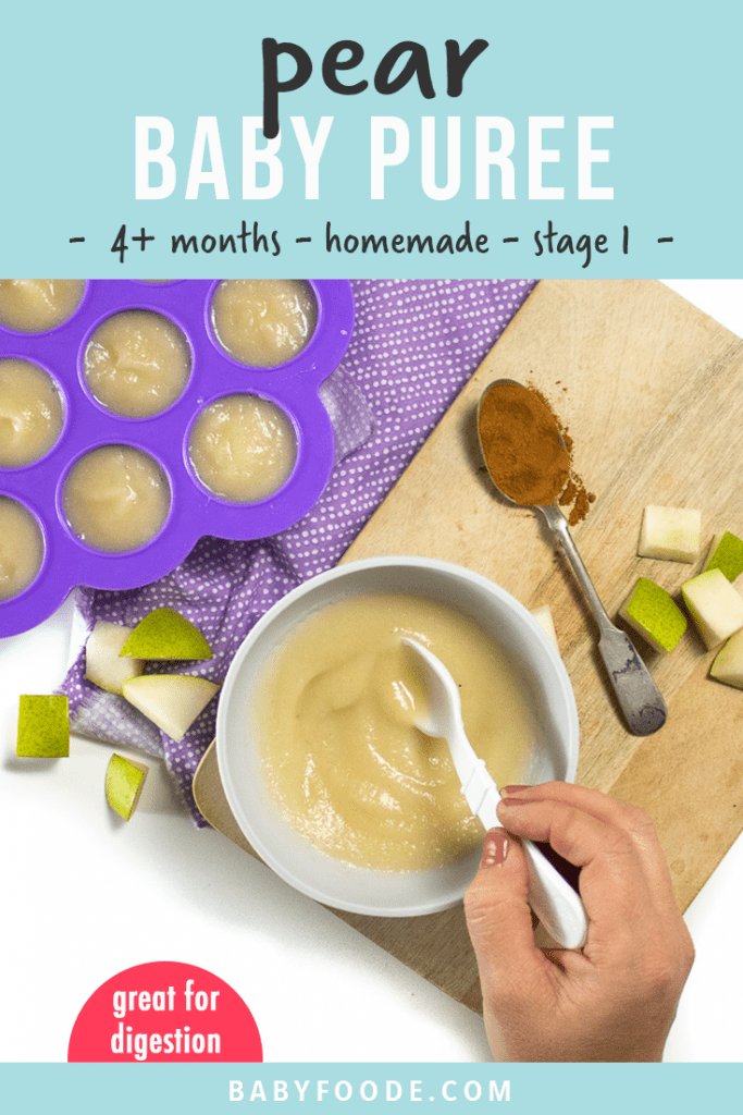 Pear Baby Puree (4+ Months Stage One) Baby Foode