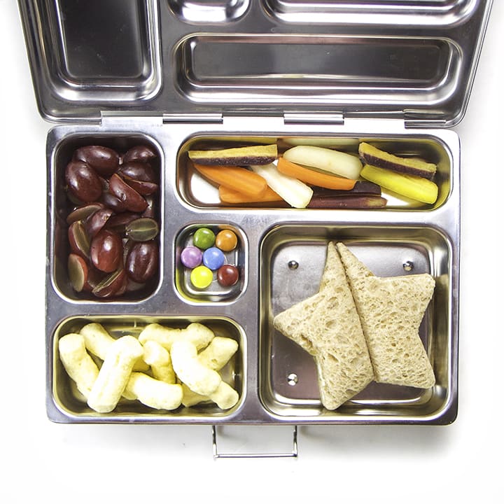 A healthy and homemade school lunch for kids - featured in a school lunch box.