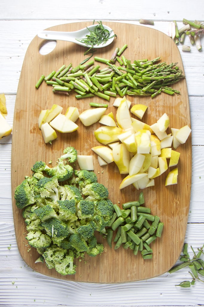 Broccoli + Asparagus Baby Food Puree with Tarragon Baby Foode