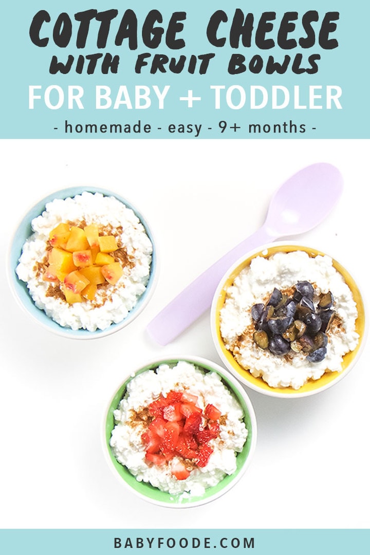 Cottage Cheese Fruit Bowl For Baby Toddler Baby Foode