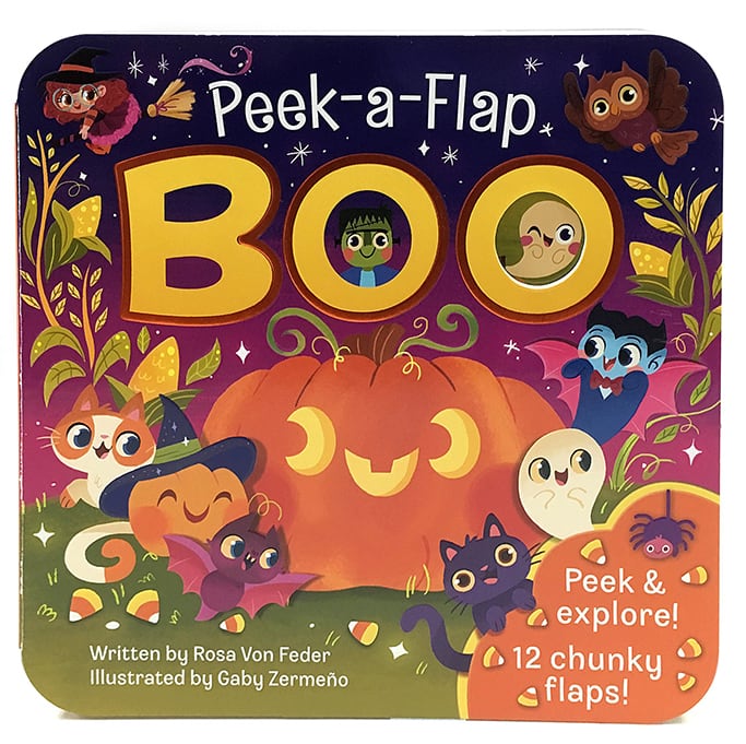 Peek a flap boo - best halloween book for baby and toddler.