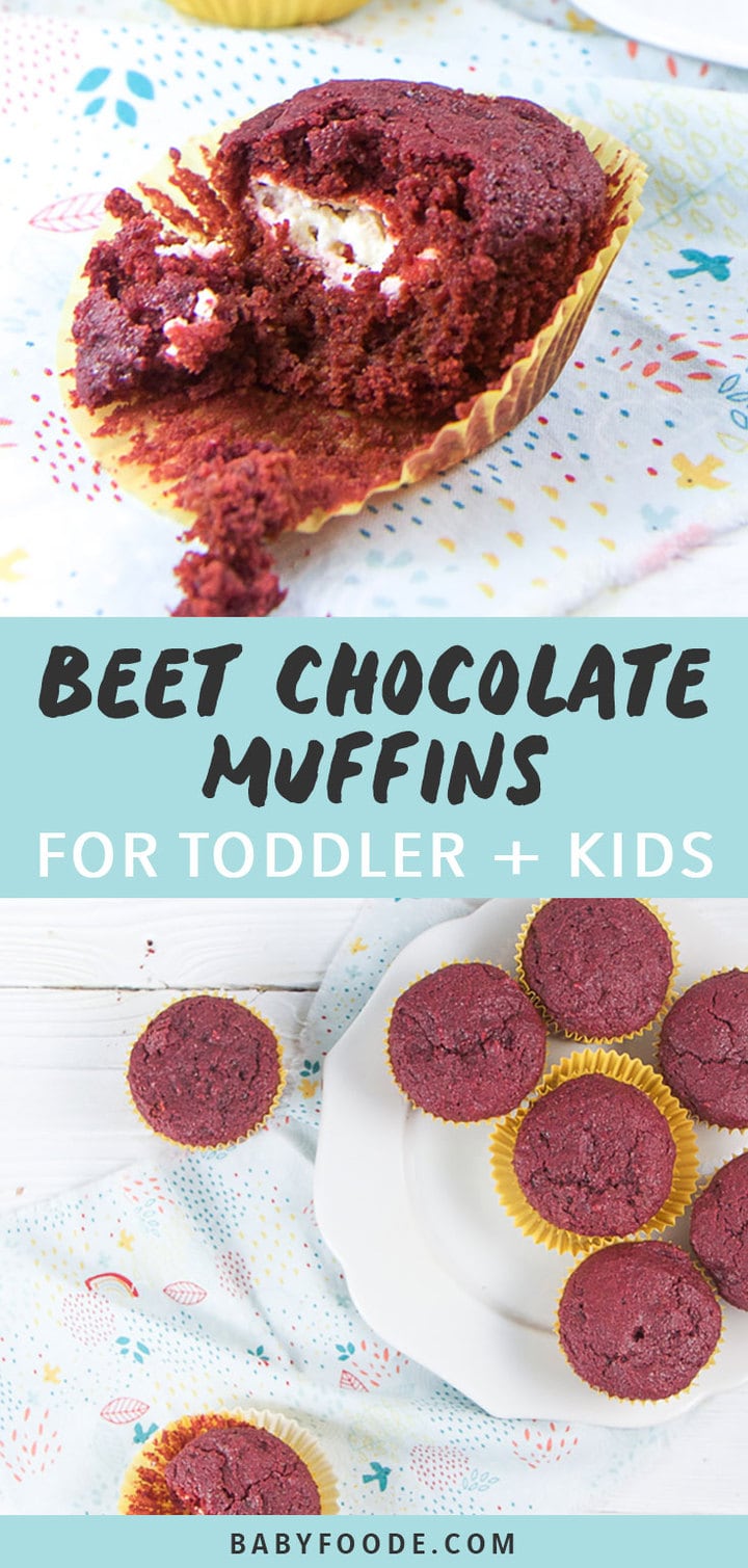 Beet Chocolate Muffins for Toddler + Kids Baby Foode