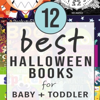 Graphic for post- 12 best halloween books for baby + toddler