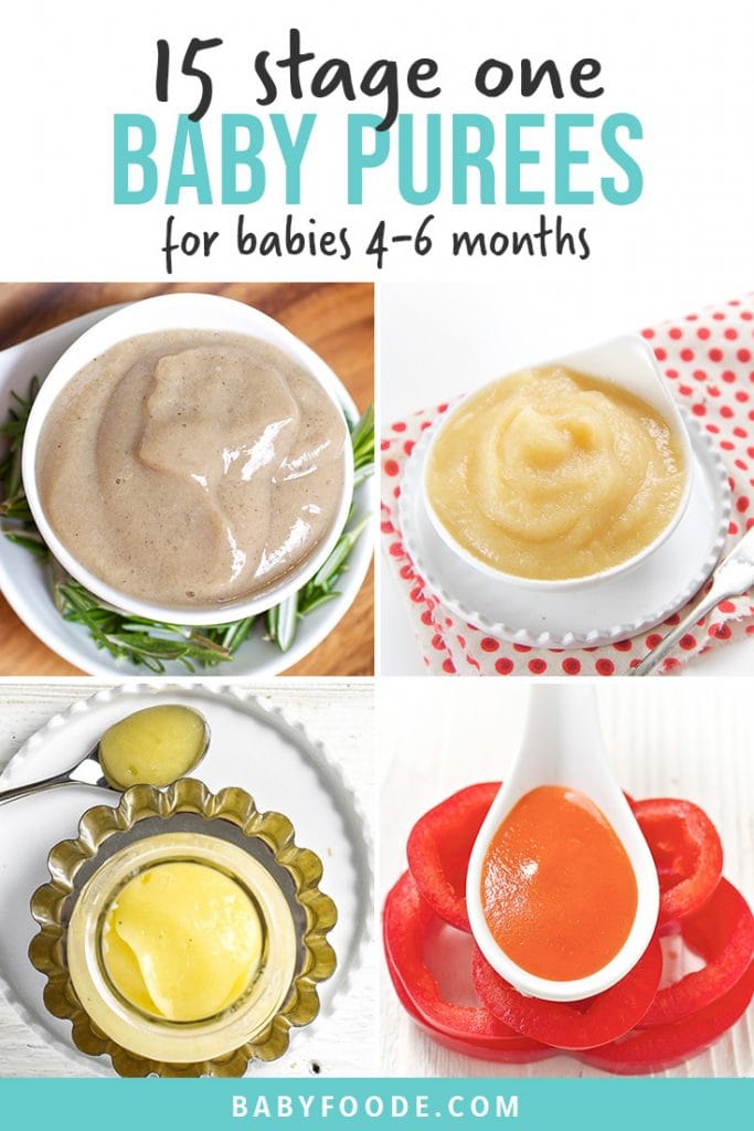 15 Stage One Baby Food Purees (46 Months) Baby Foode