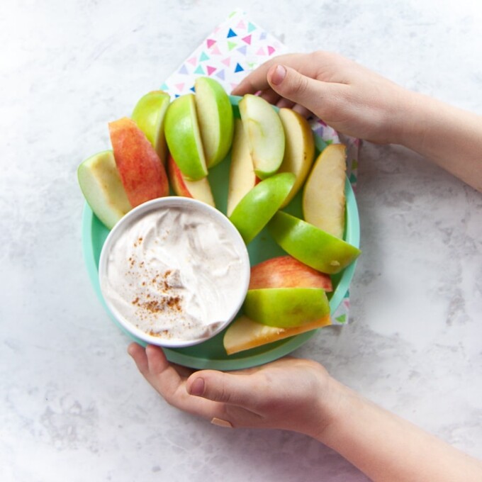 Healthy Spiced Apple Dip for Toddlers + Kids Baby Foode