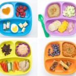 grid of photos of healthy lunches for toddlers.