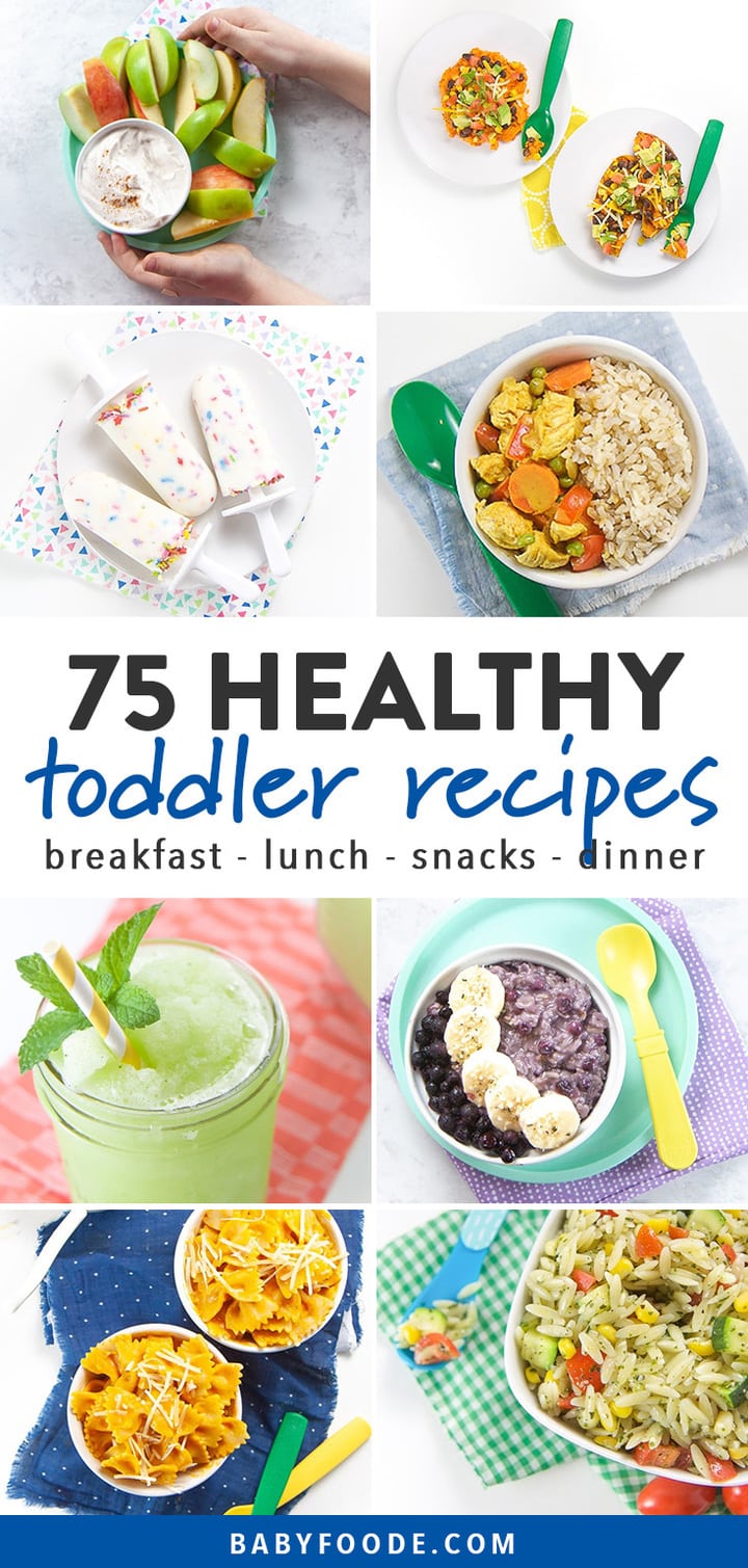 75 Toddler Meals (Healthy + Easy Recipes) Baby Foode