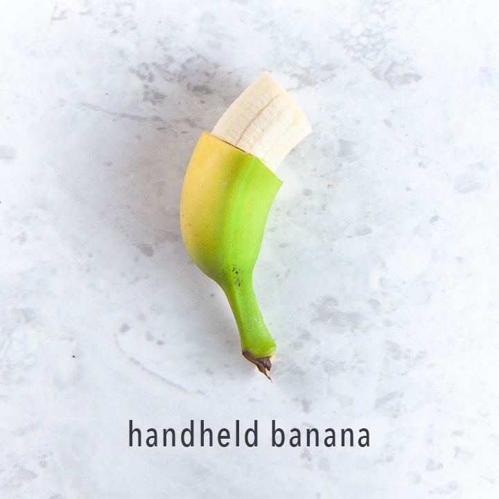 handheld banana for baby led weaning