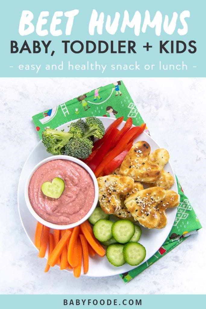 Beet Hummus for Baby, Toddler + Kids (as seen on the TODAY show) Baby