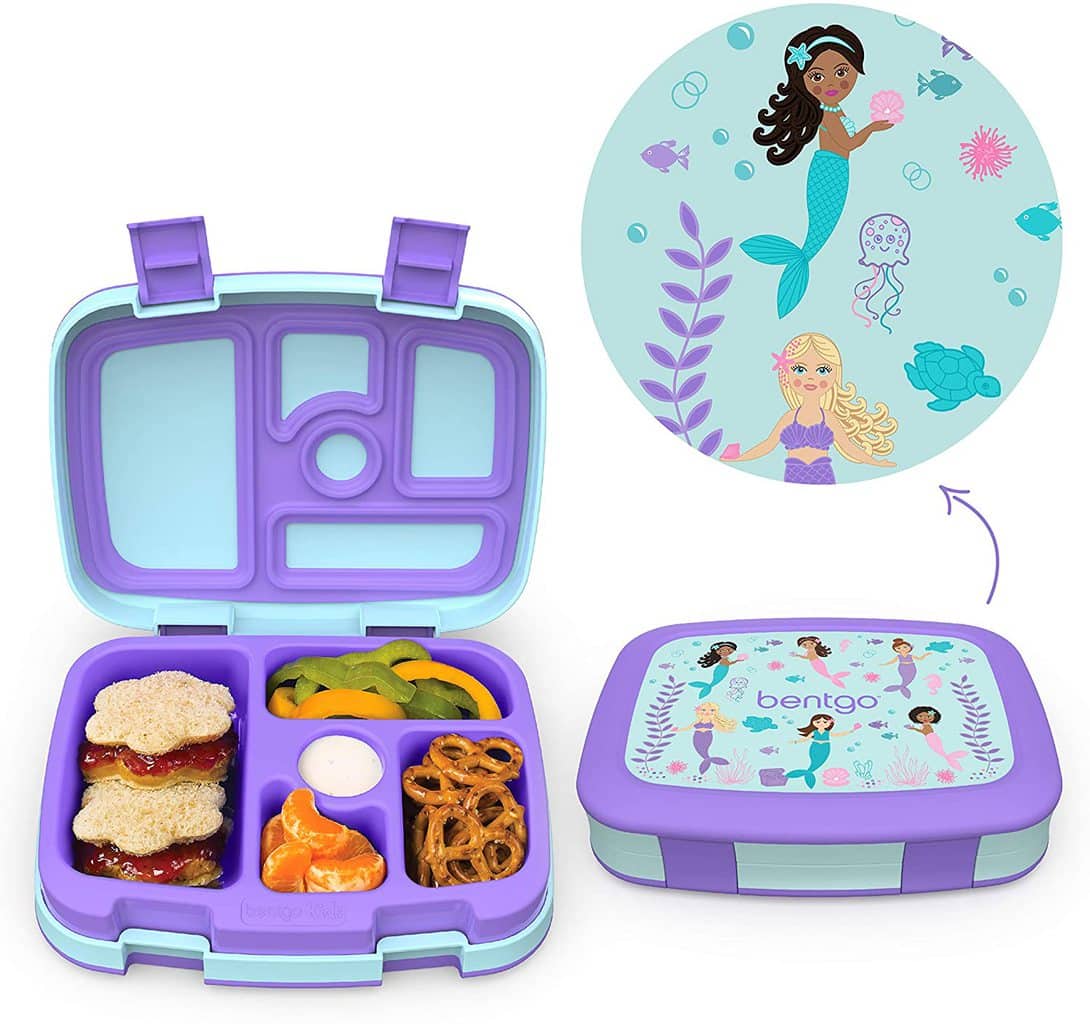 toddler lunch box with mermaid on it.