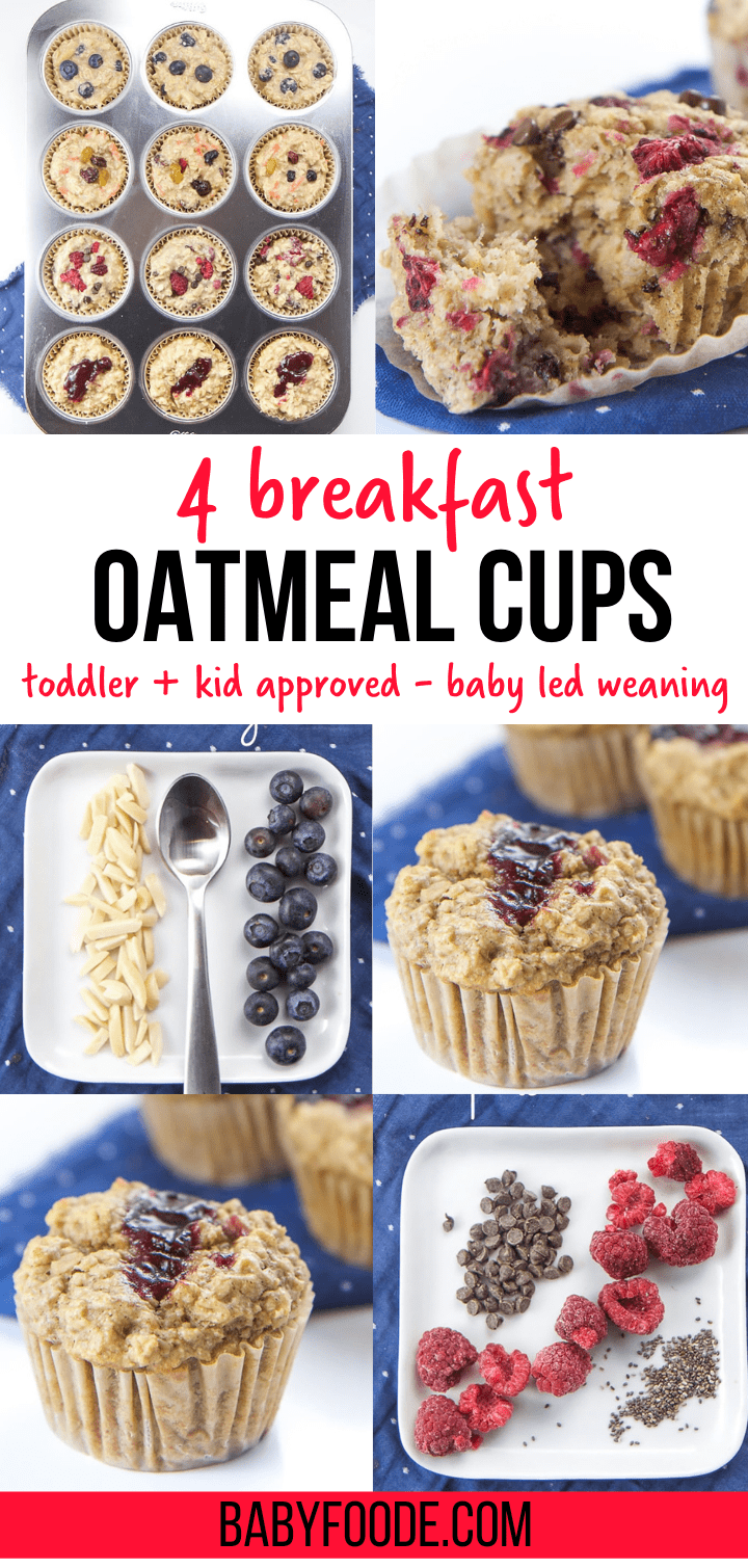 4 Baked Oatmeal Cups (baby, toddler + kidapproved) Baby Foode