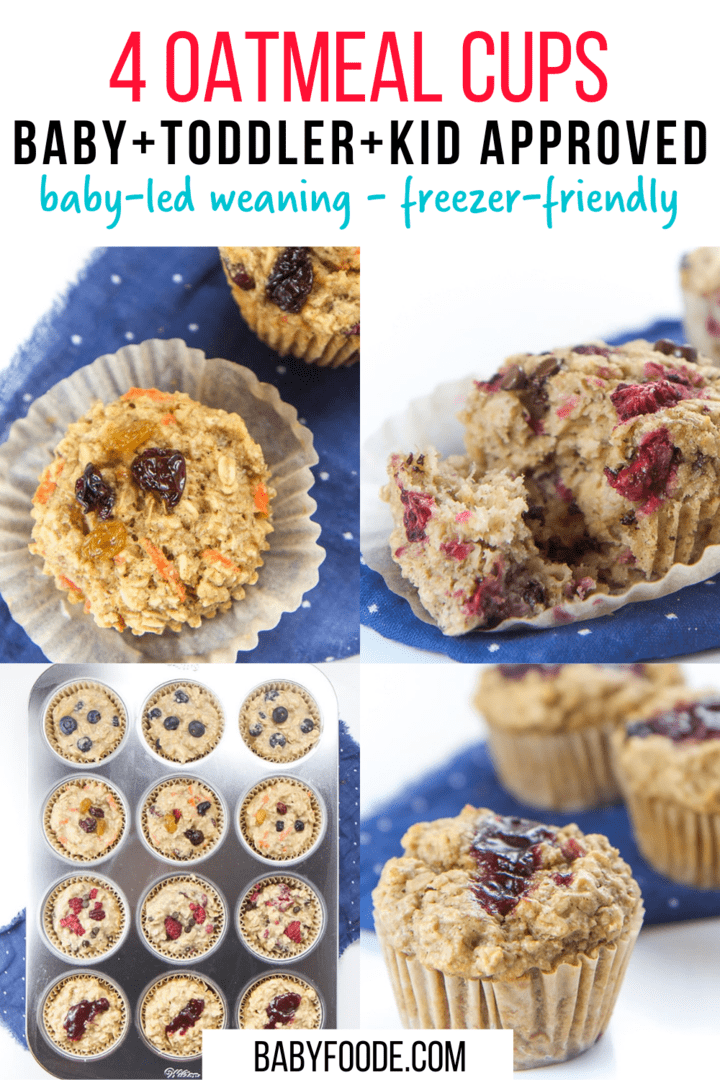 4 Baked Oatmeal Cups (baby, toddler + kidapproved) Baby Foode