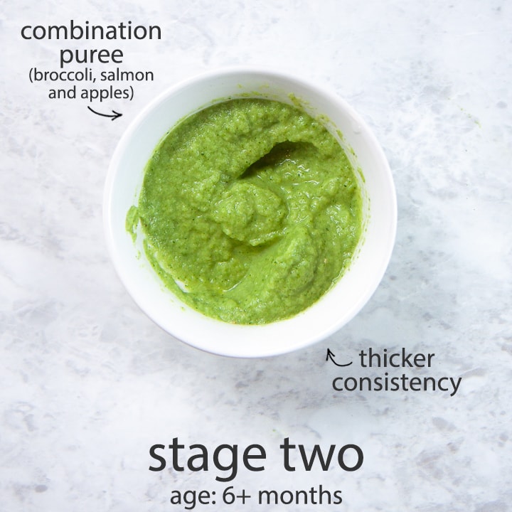 Stage 2 Baby food puree - a combination puree for 6 months and up. 