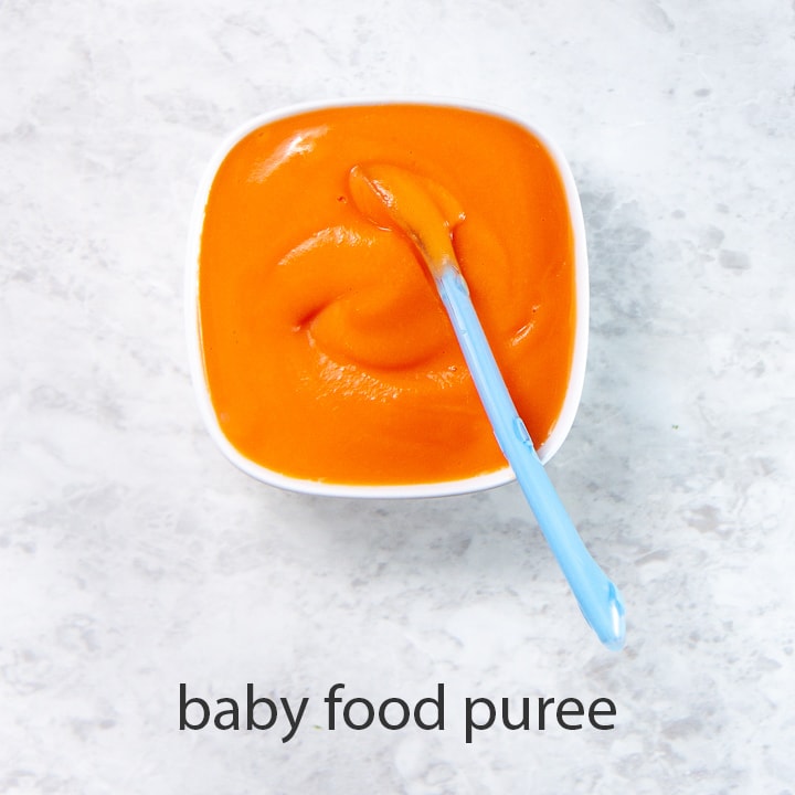 smooth sweet potato puree for baby