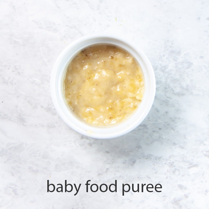 Banana puree for baby - best first food puree.