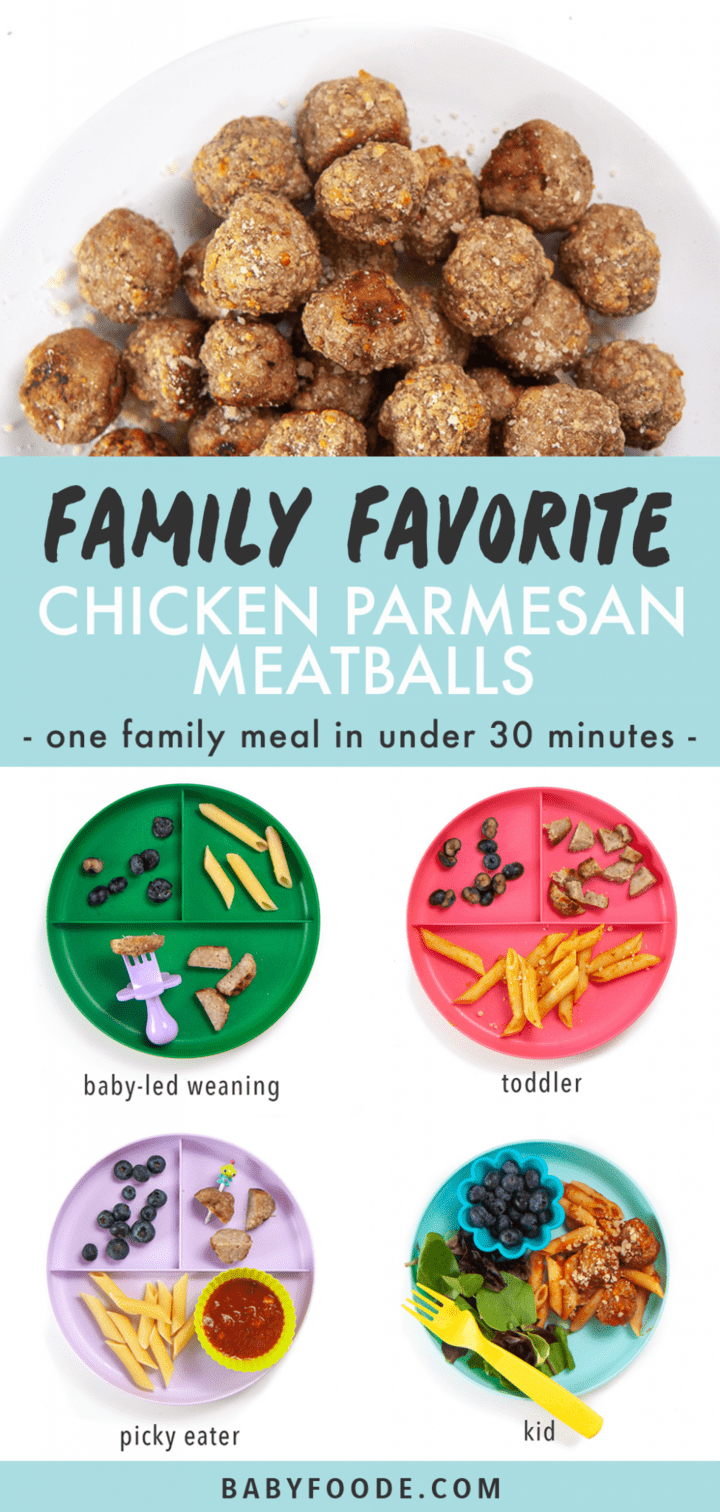 Chicken Parmesan Meatballs (baby, toddler + kidapproved) Baby Foode
