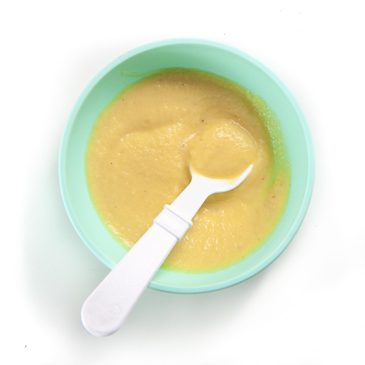 baby food puree of meal for baby.