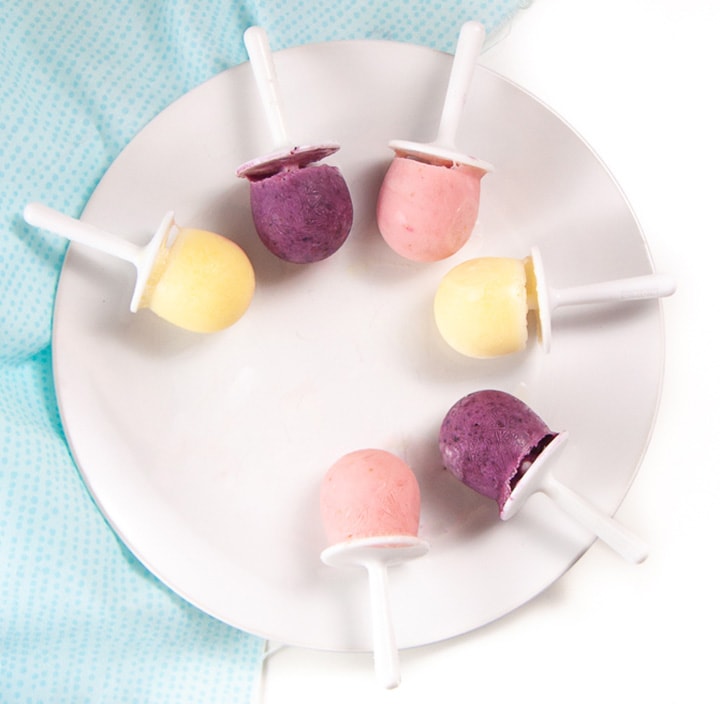 Begrip Extreme armoede kroeg Yogurt Fruit Popsicles (super easy!) | Baby Foode