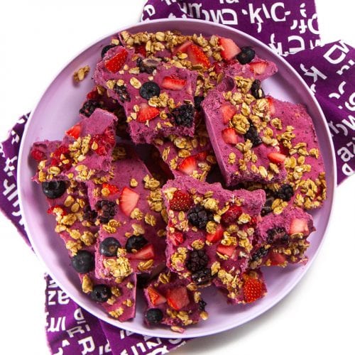 Berry Granola Yogurt Bark (toddler + kid approved) Baby Foode