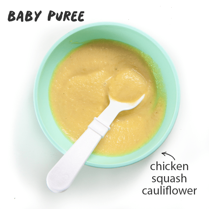 baby food puree of meal for baby.