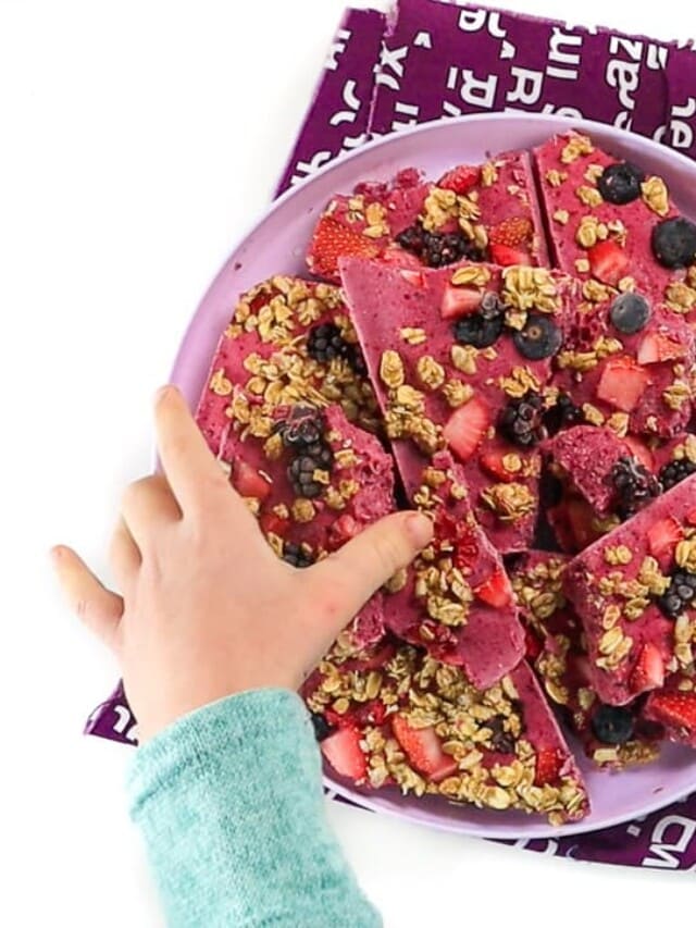 Berry Granola Yogurt Bark for Toddlers and Kids Baby Foode