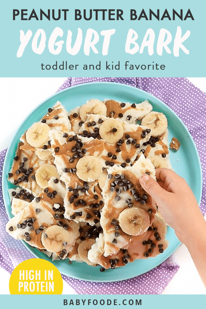 Peanut Butter Banana Yogurt Bark (toddler + kid fav!) Baby Foode